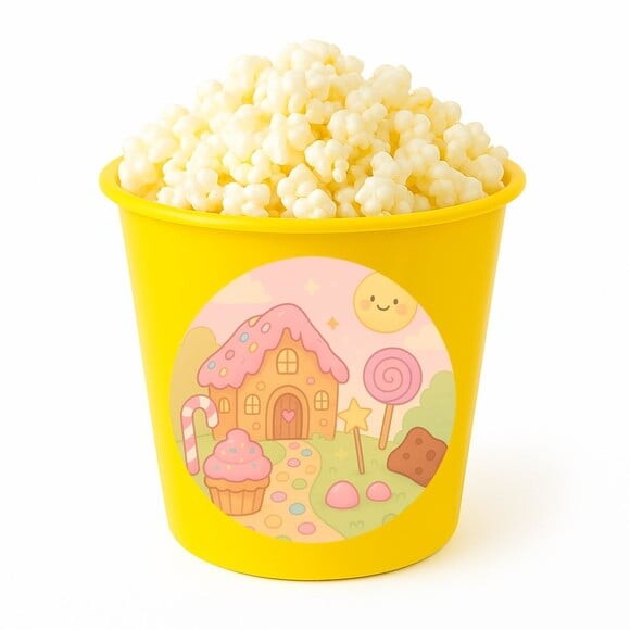 Balde de Pipoca Personalizado Infantil Confeitaria Kids