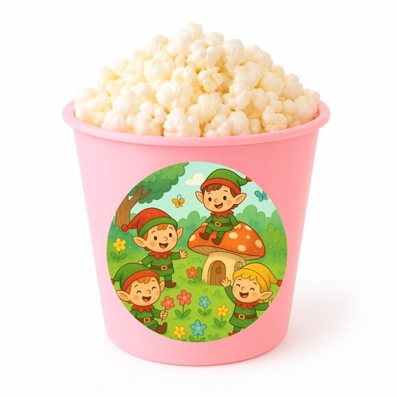 Balde de Pipoca Personalizado Infantil Duendes