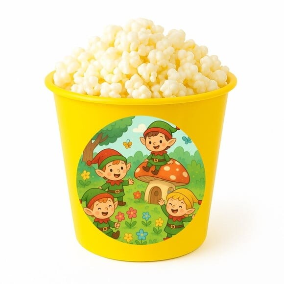 Balde de Pipoca Personalizado Infantil Duendes