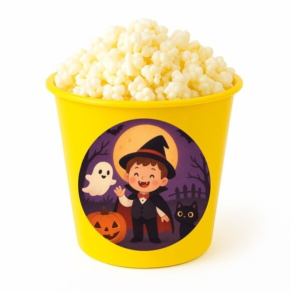 Balde de Pipoca Personalizado Infantil Halloween