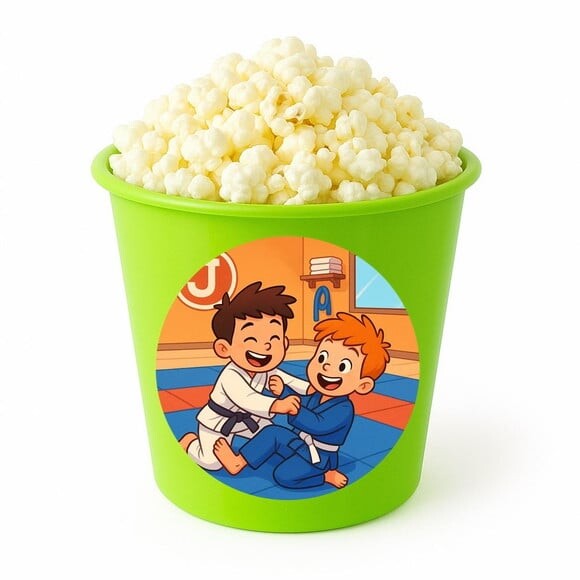 Balde de Pipoca Personalizado Infantil Jiu-jítsu