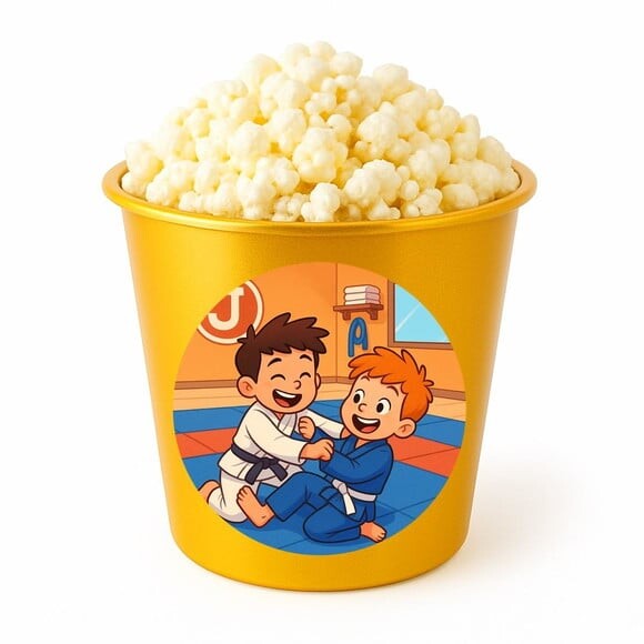 Balde de Pipoca Personalizado Infantil Jiu-jítsu