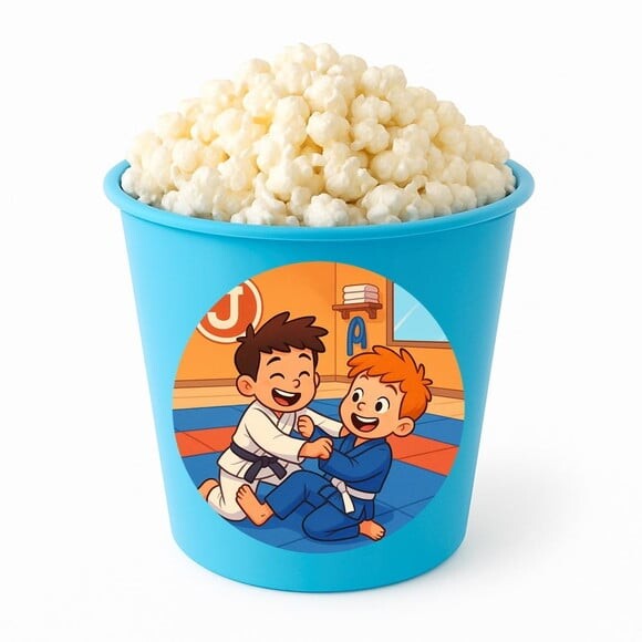 Balde de Pipoca Personalizado Infantil Jiu-jítsu