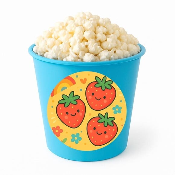 Balde de Pipoca Personalizado Infantil Moaranguinhos Fofos