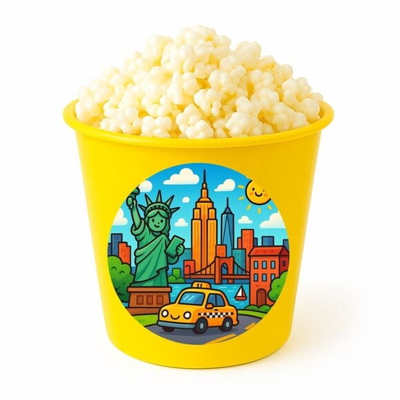 Balde de Pipoca Personalizado Infantil Nova York