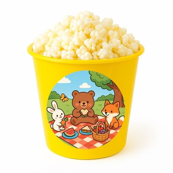 Balde de Pipoca Personalizado Infantil Picnic