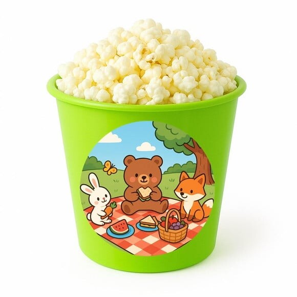 Balde de Pipoca Personalizado Infantil Picnic