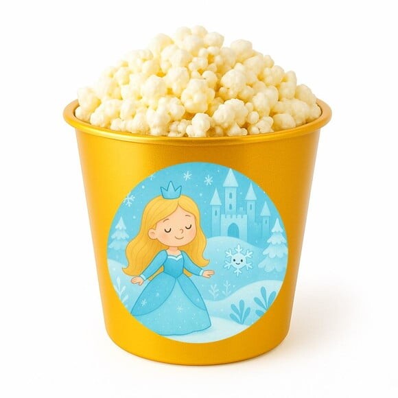 Balde de Pipoca Personalizado Infantil Reino do Gelo