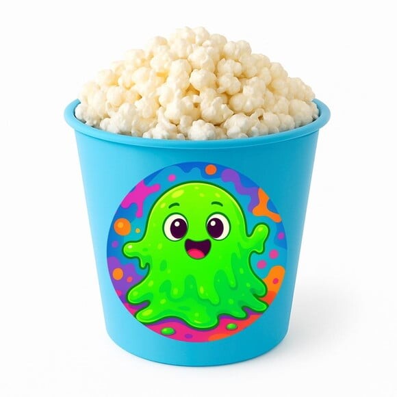 Balde de Pipoca Personalizado Infantil Slime
