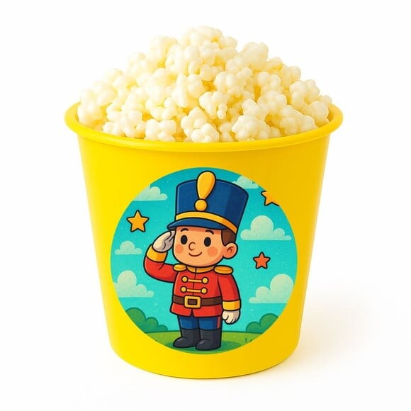 Balde de Pipoca Personalizado Infantil Soldadinho de Chumbo