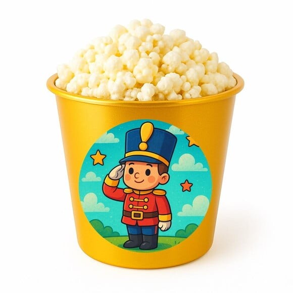 Balde de Pipoca Personalizado Infantil Soldadinho de Chumbo