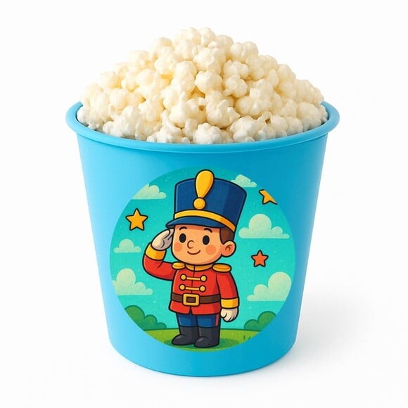 Balde de Pipoca Personalizado Infantil Soldadinho de Chumbo