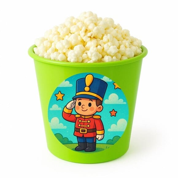 Balde de Pipoca Personalizado Infantil Soldadinho de Chumbo
