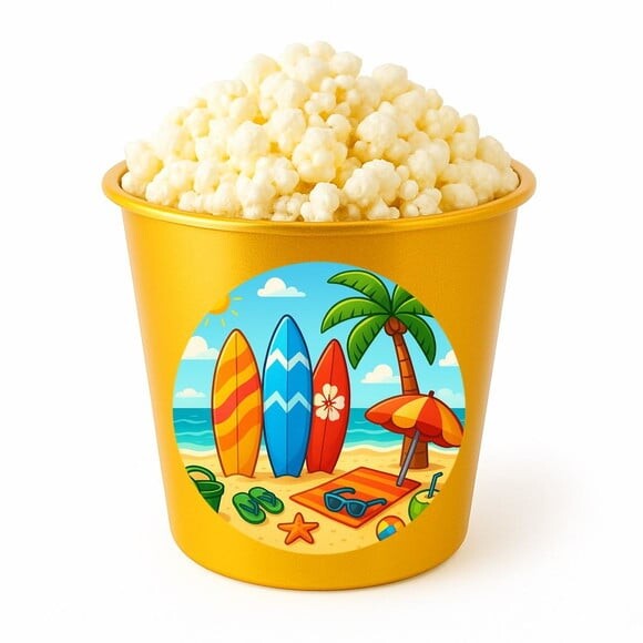 Balde de Pipoca Personalizado Infantil Surf