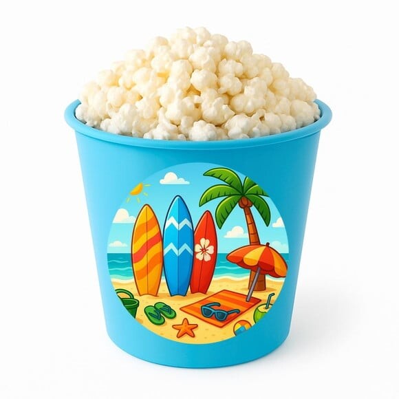 Balde de Pipoca Personalizado Infantil Surf