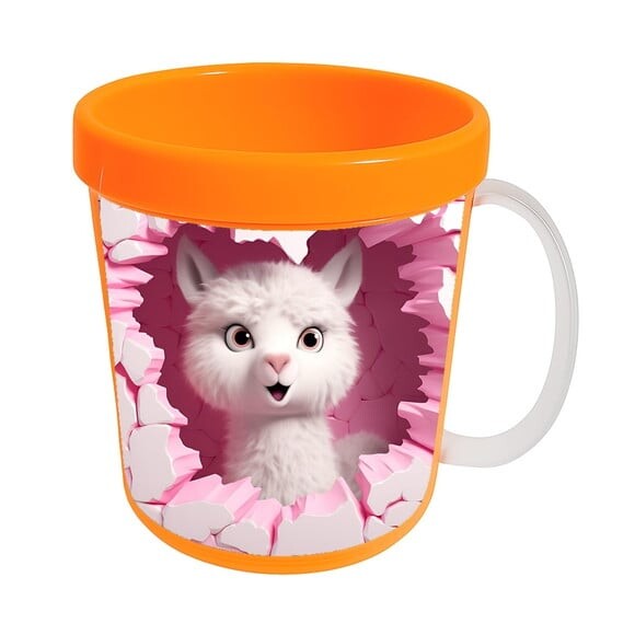 Caneca Acrílica Animais Fofos Fazenda Alpaca Apaixonada