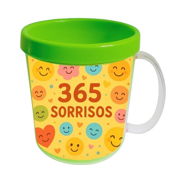 Caneca Acrílica Infantil Personalizada 365 Sorrisos