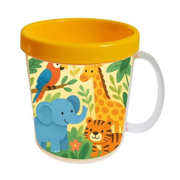 Caneca Acrílica Infantil Personalizada Animais Exóticos