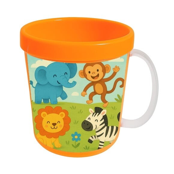 Caneca Acrílica Infantil Personalizada Animais Divertidos