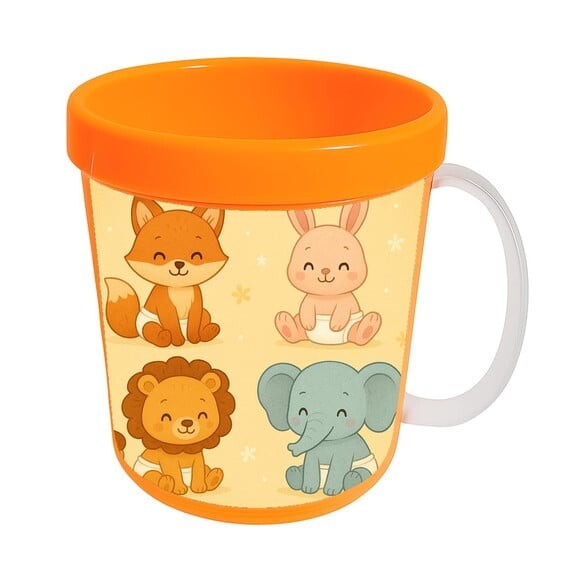 Caneca Acrílica Infantil Personalizada Animais Fofinhos Baby