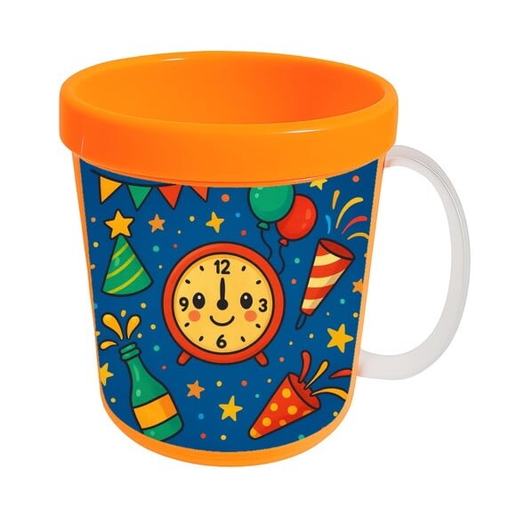 Caneca Acrílica Infantil Personalizada Ano Novo