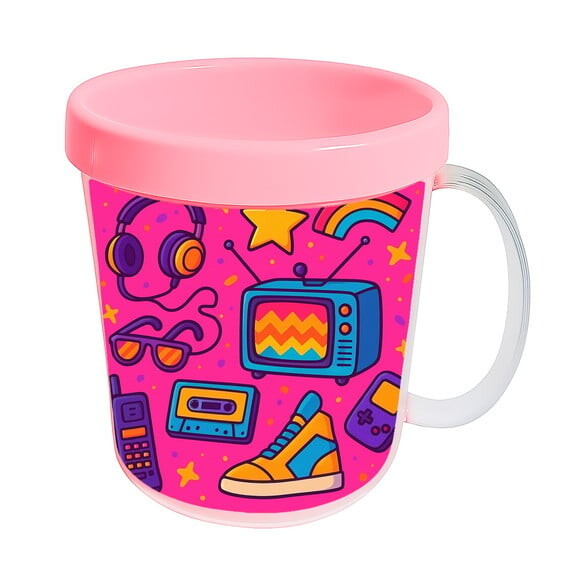 Caneca Acrílica Infantil Personalizada Anos 80