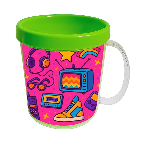 Caneca Acrílica Infantil Personalizada Anos 80