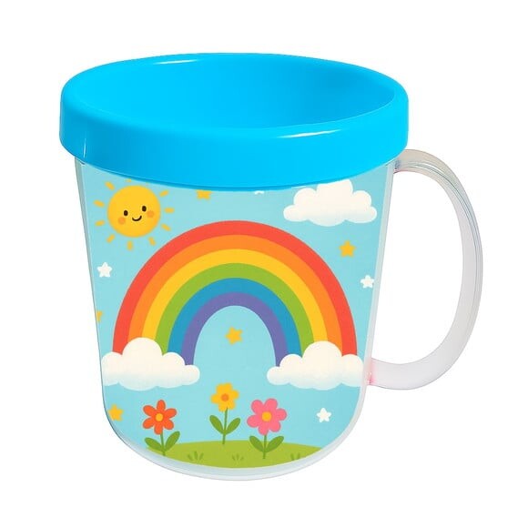 Caneca Acrílica Infantil Personalizada Arco-íris