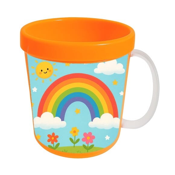 Caneca Acrílica Infantil Personalizada Arco-íris
