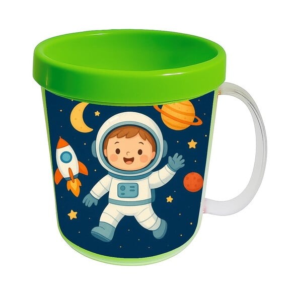 Caneca Acrílica Infantil Personalizada Astronauta