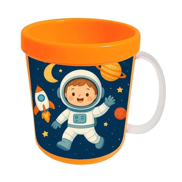 Caneca Acrílica Infantil Personalizada Astronauta