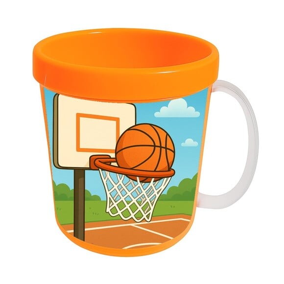 Caneca Acrílica Infantil Personalizada Basquete