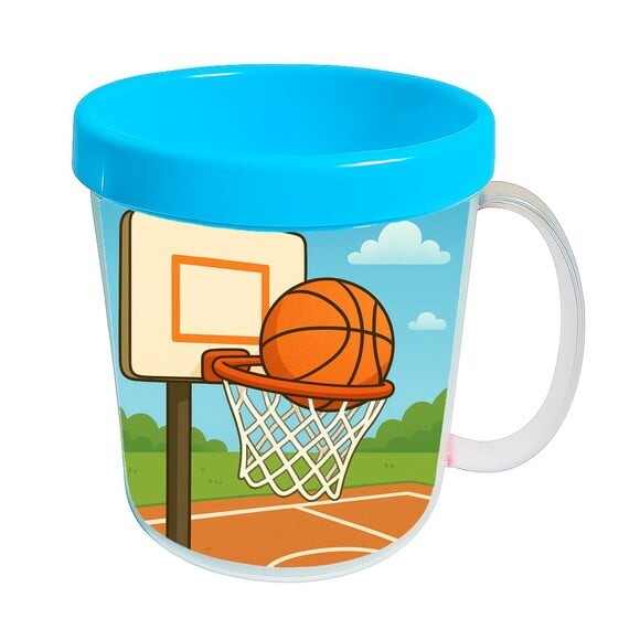 Caneca Acrílica Infantil Personalizada Basquete