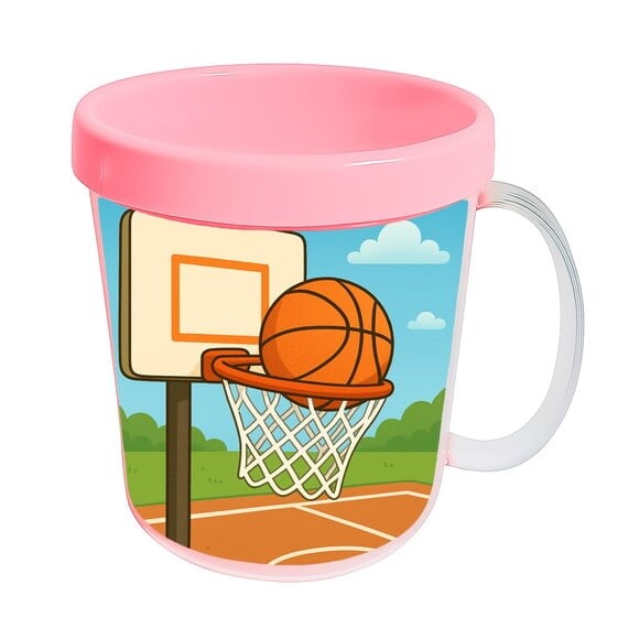 Caneca Acrílica Infantil Personalizada Basquete