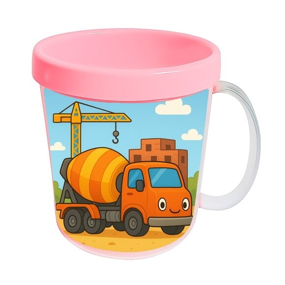 Caneca Acrílica Infantil Personalizada Betoneira