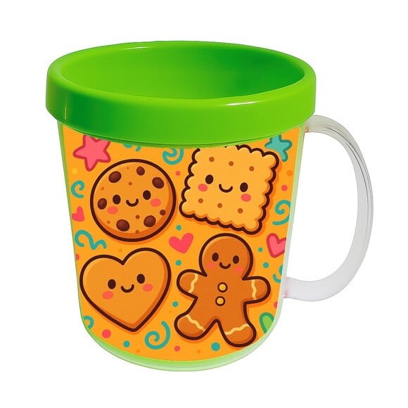 Caneca Acrílica Infantil Personalizada Biscoitinhos