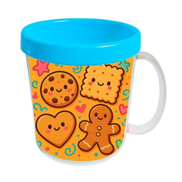 Caneca Acrílica Infantil Personalizada Biscoitinhos