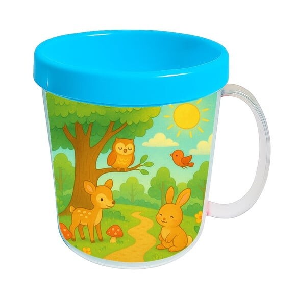 Caneca Acrílica Infantil Personalizada Bosque Encantado