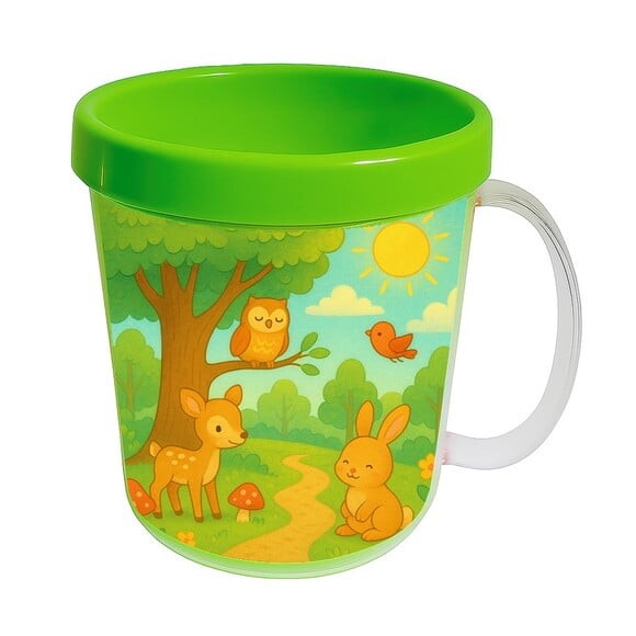Caneca Acrílica Infantil Personalizada Bosque Encantado