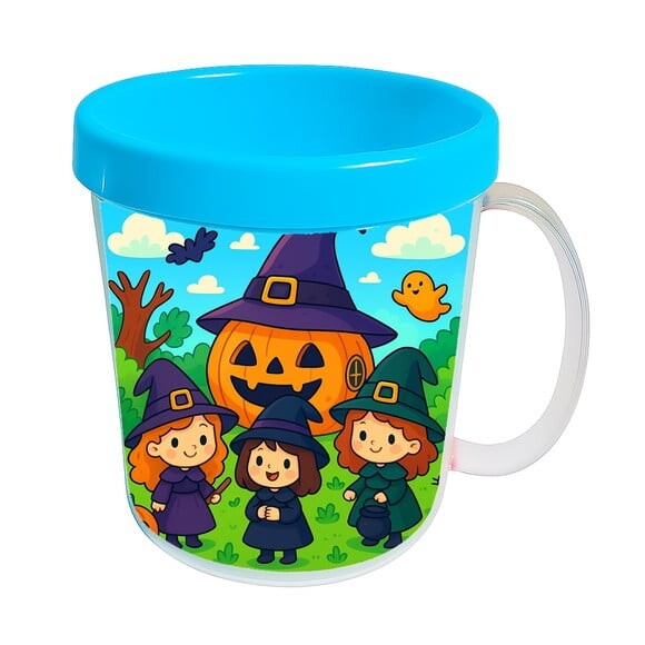 Caneca Acrílica Infantil Personalizada Bruxinhas Fofas