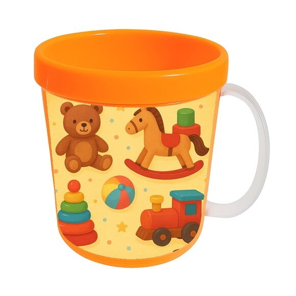 Caneca Acrílica Infantil Personalizada Brinquedos Clássicos