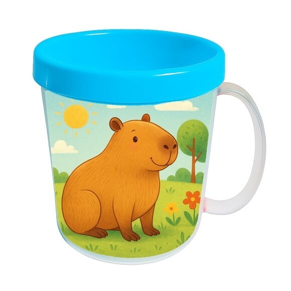 Caneca Acrílica Infantil Personalizada Capivara