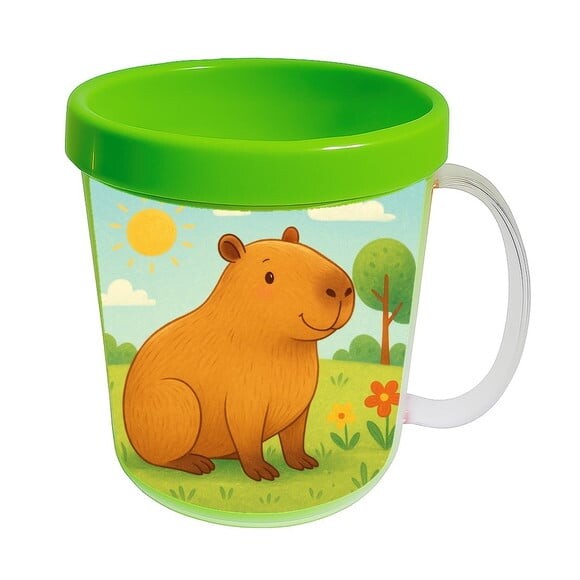 Caneca Acrílica Infantil Personalizada Capivara