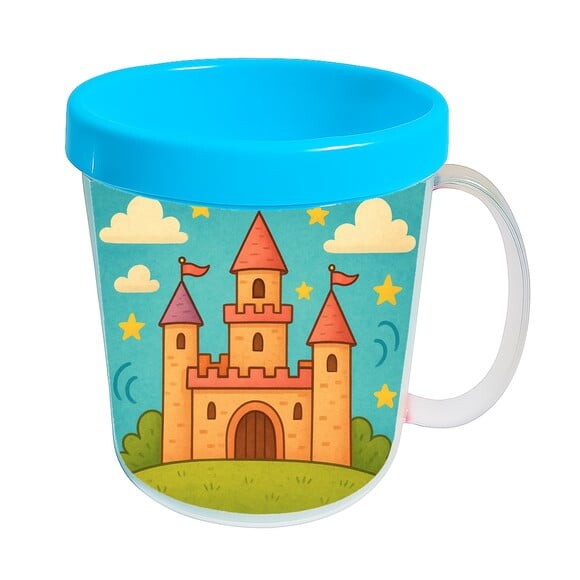 Caneca Acrílica Infantil Personalizada Castelo Encantado