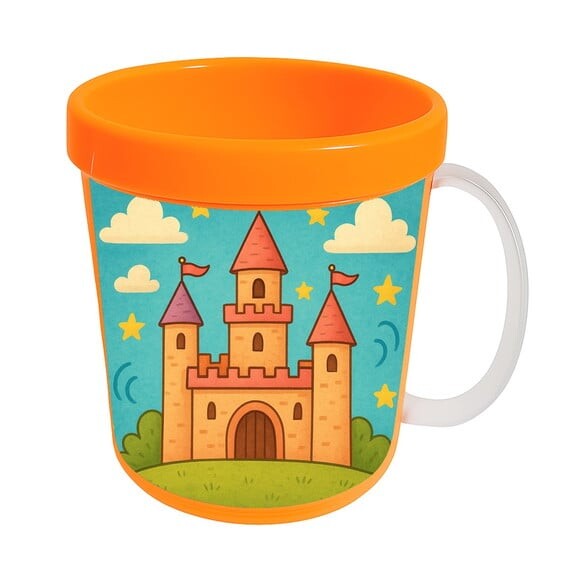 Caneca Acrílica Infantil Personalizada Castelo Encantado