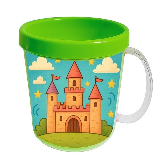 Caneca Acrílica Infantil Personalizada Castelo Encantado