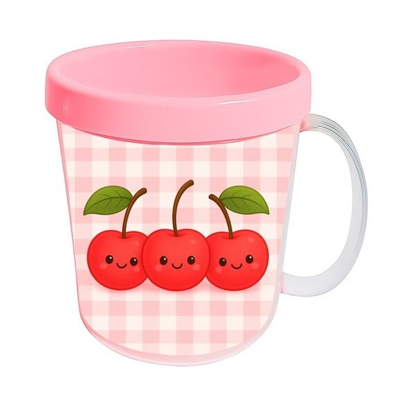 Caneca Acrílica Infantil Personalizada Cerejinha