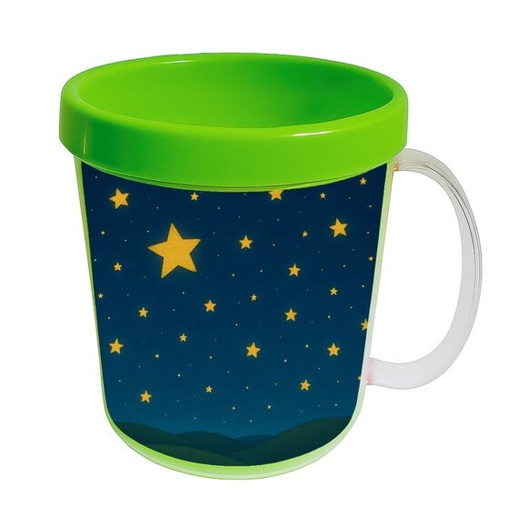 Caneca Acrílica Infantil Personalizada Céu Estrelado