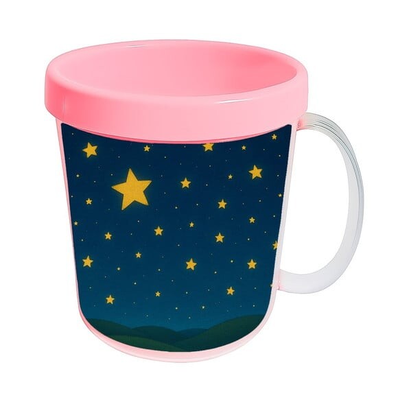 Caneca Acrílica Infantil Personalizada Céu Estrelado