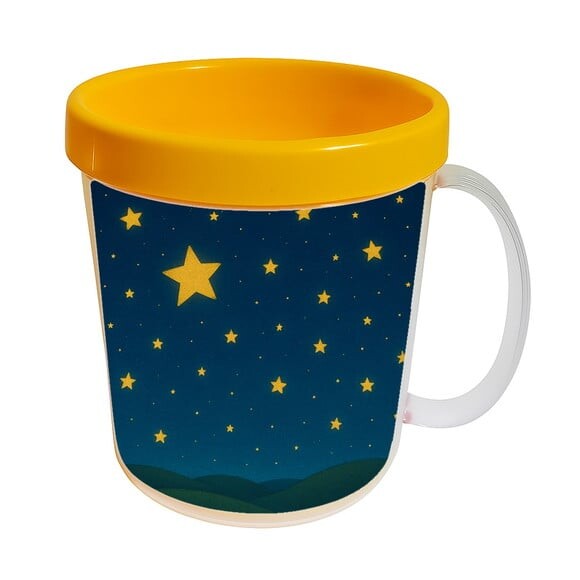 Caneca Acrílica Infantil Personalizada Céu Estrelado